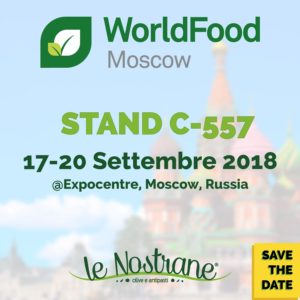 Le Nostrane - WorldFood Mosca (Russia) - 17-20 Settembre 2018