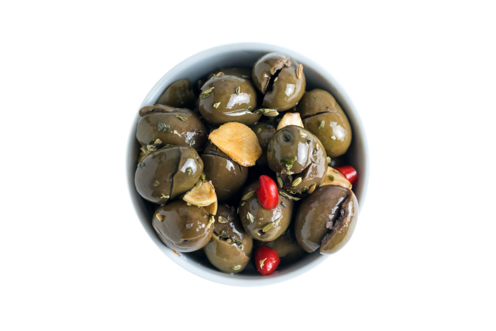 Della Nonna Style Handly Pitted Green Olives